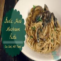 Creamy Garlic Herb Mushroom Pasta_image