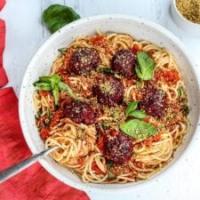 Vegan Spaghetti and Beetballs_image