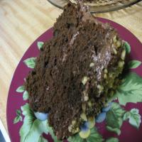 Dark Cocoa Buttermilk Cake With Chocolate Cream Cheese Frosting image