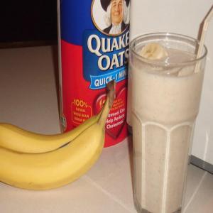 Thick Banana Oatmeal Creamy Smoothie_image