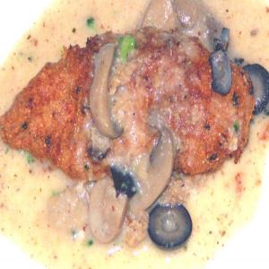 Deep Fried Mushroom & Black Olive Chicken_image