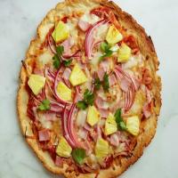 Gluten-Free Pineapple and Ham Pizza image