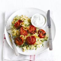 Harissa roasted tomatoes with couscous_image