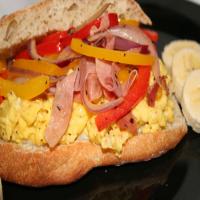 Italian Peppers and Egg Sandwiches image