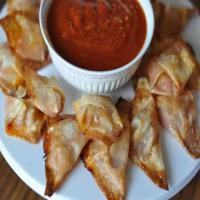 Crispy Fried Wonton Pizza Bites_image