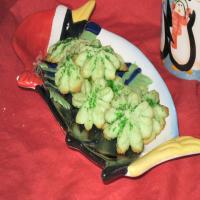 Lemon Cheese Spritz Cookies for Christmas image