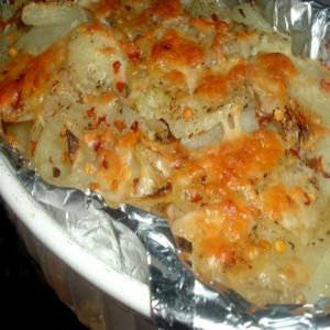 Baked Potatoes and Onion Pie image
