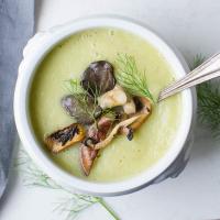 Fennel and Leek Soup with Mushrooms_image