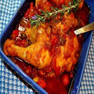 Chicken With Sweet Peppers and Tomato_image