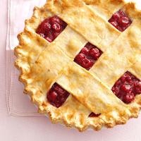 Tart Cherry Lattice Pie_image