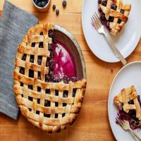 Blueberry Lattice Pie image