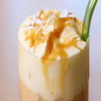 Iced White Mocha With Caramel And Salted Cream Cold Foam Recipe by Tasty image