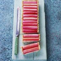 French rhubarb tart image