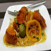 Moroccan Seasoned Chicken With Pine Nut Couscous_image
