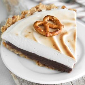 Sweet and Salty Guinness Chocolate Pie with Beer Marshmallow Meringue Recipe - (4/5) image