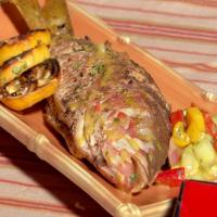 Grilled Whole Fish with Four Pepper-Ginger Sauce image