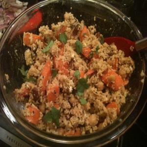 Moroccan Couscous and Smokey-Paprika Honey Roasted Carrot Salad_image