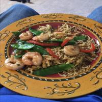 Shrimp with Ginger and Snow Peas image