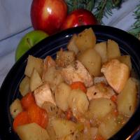 Crock Pot Apple Chicken Stew (Low Fat) image