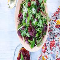 Garden Salad with Herbs and Sour-Cherry Dressing_image