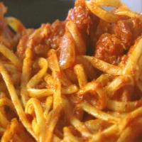 Pasta with Pancetta and Tomato Sauce image