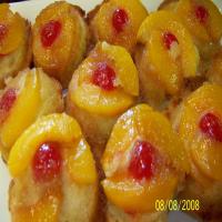 Peach Upside Down Muffins_image