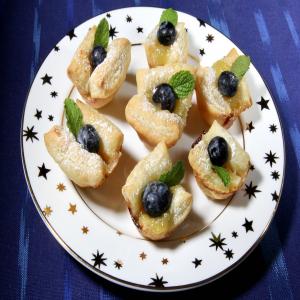 Brie, Lemon Curd, and Blueberry Bites image