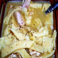 Homemade Noodles And Turkey - Delicious! image