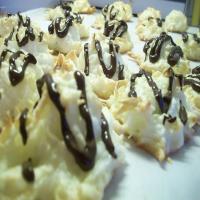 Coconut Macaroons With a Chocolate Topping_image