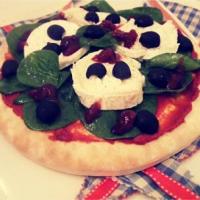 Goats Cheese & Spinach Pizza_image