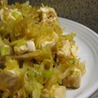 Easy Chinese Steamed Tofu and Cabbage image