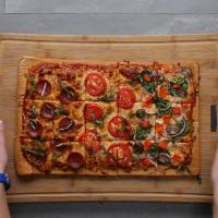 Sheet Pan Quinoa Pizza Crust Recipe by Tasty_image