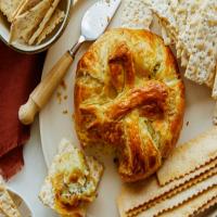 Spinach Artichoke Baked Brie image
