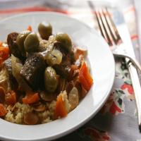 Lamb Tagine With Apricots, Olives and Buttered Almonds image