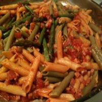 Penne With Asparagus, Ham, and Basil (Weight Watchers) image