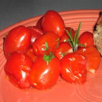 Grilled Cherry Tomatoes With Garlic image