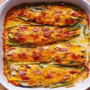 One-Pan Asparagus Chicken Bake with Bacon and Ranch - Julia's Album_image