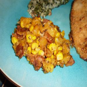 Corn and Butternut Squash With Basil_image