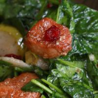 Chicken, Cranberry, And Pear Spinach Salad Recipe by Tasty image
