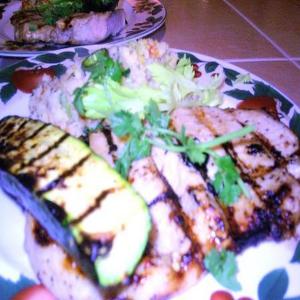 Grilled Butterfly Chops -Jalapeno Stuffing & Zucchini_image