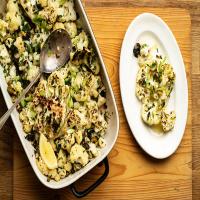 Charred Cauliflower With Anchovies, Capers and Olives image