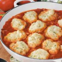 Parsley Dumplings with Tomatoes_image