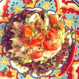Cold Chicken Quinoa Avocado Salad_image