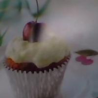 coconut cherry cupcakes image