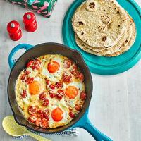 Flatbreads with brunch-style eggs image