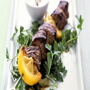 Lemon-Garlic Lamb Kebabs image
