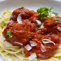 Spaghetti and Meatless Meatballs image