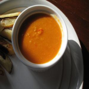 Spiced Lentil and Roasted Vegetable Soup image
