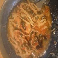 Fettuccine With Shrimp, Tomatoes and Basil image