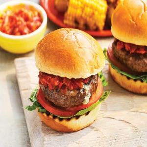 Barbecue beef burger_image